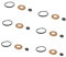 DLUKFOI 6x O-Ring Reparatursatz Kraftstoff Einspritzdüsen Dichtungen Injektor Dichtungssatz Für Audi A4 Q5 Q7 059130519B