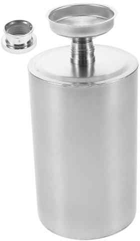 Alipis Elegant Portable Wine Flask Lightweight Stainless Steel Flask Funnel for Outdoor Travel