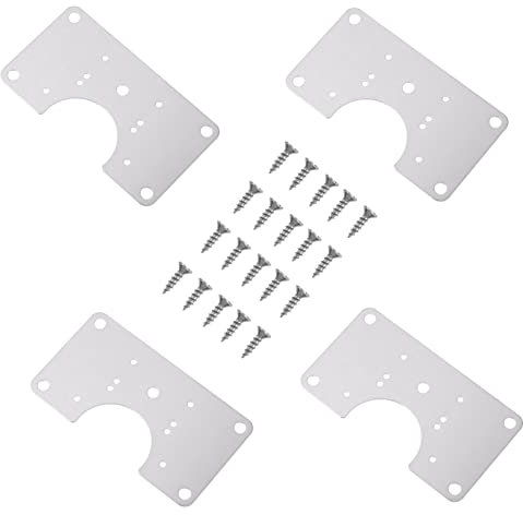 KITANDOVE Ersatz-schrankscharnier-set 4 Sets Scharnier-befestigungsplatte Reparatur Von Wohnmöbeln Für Holzsofatisch