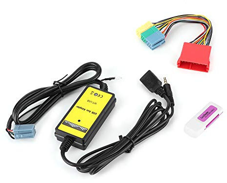 KLLJRFW 8-poliges CD-Wechsler-Adapterkabel, Audio-Musik-Schnittstellenadapter, 20 Hz-20 kHz, MP3-USB-Audio-Auto-AUX-Schnittstelle, passend für Seat