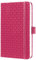 SIGEL J6104 Wochenkalender 2026 A6, pink, Hardcover, Gummiband, Stiftschlaufe, Einstecktasche, 174 Seiten, vegan, aus nachhaltigem Papier, Terminplaner Kalenderbuch Jolie
