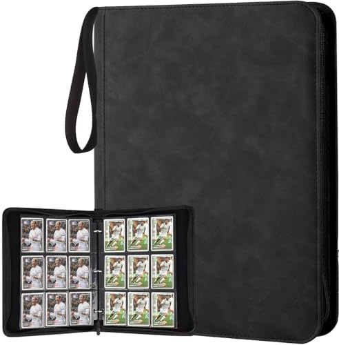 Sammelalbum für Pokémon-Karten 50 Seiten 900 Taschen Tragbar Wasserdicht mit PU-Oberfläche Reißverschluss Tragegriff Kartenhalter Ordner und Organizer ﻿