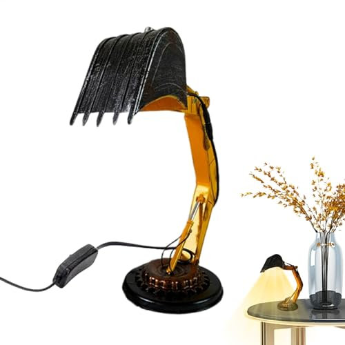 Baggerlampe, Nachttischlampe, kreative Tischlampe, Bagger-Nachtlicht, LED-Baggerlicht, Kinderzimmerlampe, Bagger-Nachtlampe, einzigartiges Nachttischlampe, LED-Baggerlampe, Kinderzimmer-Dekorationen