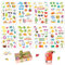 Sticker Fotoalbum, Sommer Hawaii Tropen Strand Aufkleber Set 16 Stück für Scrapbooking Fotoalbum Urlaubserinnerungen Sommer Dekoration Scrapbook Set Aufkleber