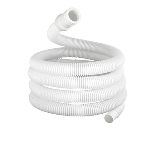 Tubo de extensión de manguera de drenaje universal Manguera de lavadora de 15 mm x 16 mm, color blanco, for desagüe de aire acondicionado o lavadora, entrada de mangueras de fontanería(1 Meter)