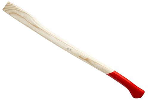 QUEBAg Hand Sappie Ersatzstiel aus Esche, Canad, Bison, oval Länge 80 cm, Öhr 49 x 17 mm