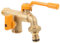 SUPVOX rubinetto esterno Tocca d'acqua attacco rubinetto in ottone doppio tagliatubi rubinetti all'aperto rubinetto dell'acqua fredda spigot d'acqua all'aperto Acqua RIGOT rame D'oro