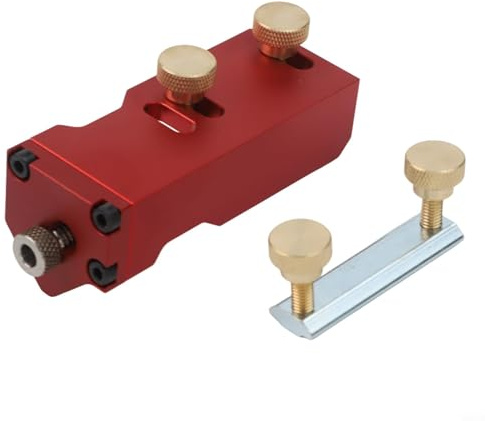 Robust Aluminum Drill Guide for Professional Level Drilling and Hardware Tasks (a)