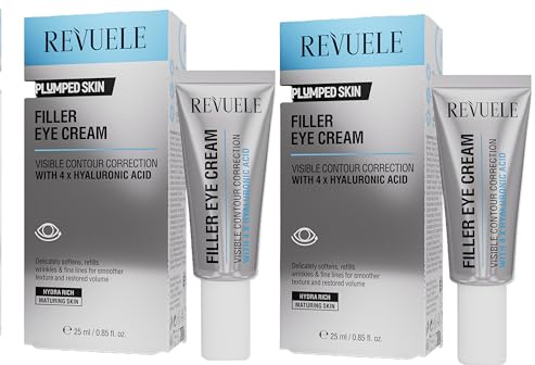 2er Pack REVUELE Plumped Skin Filler Augenkonturcreme, 2x 25 ml