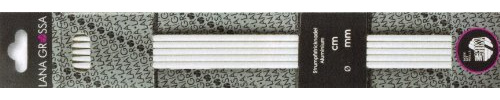 Lana Grossa Strumpfstricknadel Aluminium | leicht & stabil | Basisvariante in bewährter Qualität | ideal für Socken, Ärmel & mehr - 20/4,0