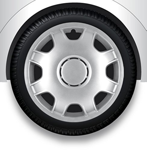 ZentimeX Radzierblenden Radkappen Radabdeckung 13 Zoll #52 Silber ABS