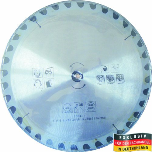 MASTERP Kreissägeblatt aus Metall, 400mm, 36 spezial gehärtete Zähne, für jegliche Holzbearbeitung