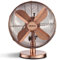 Schallen Home & Office Electric Sturdy Metal 12 3 Speed Tilt Oscillating Worktop Desk Table Air Cooling Fan (Copper)