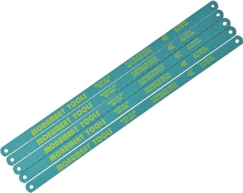 Monument Five Hacksaw Blades 24TPI (12in/300mm) On A Card