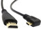 CY Câble micro HDMI vers HDMI mâle HDTV coudé vers la gauche à 90 degrés pour téléphone portable et tablette - 50 cm
