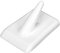 Fackelmann 61203 Lot de 4 Crochets muraux adhésifs, Crochet Mural, Crochet adhésif, Crochet pour torchon de Cuisine, Plastique, Blanc, 3,5 x 2,6 cm
