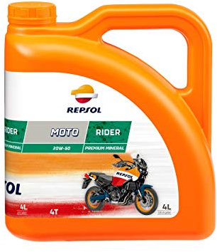 repsol Lubrificante per Moto 4T 20 W50 4 L