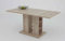 expendio Säulentisch Stine 120(160) x80 cm San Remo Eiche hell Nb Esstisch Kulissentisch Tisch Wohnzimmer Ausziehtisch