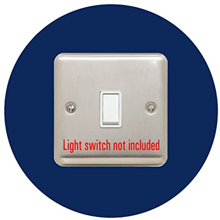 Simple Interrupteur Contour Rond Acrylique Arrière Panneau ou Main Plaque Prise - Bleu marine