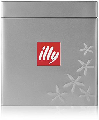 ILLY Cubo In Latta Porta Caffè Alluminio