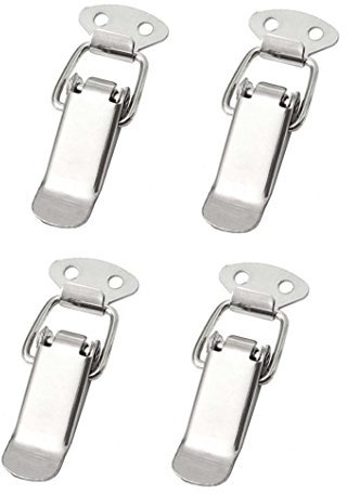 4x Spannverschluss Edelstahl, ideal als Kistenverschluss Klappverschluss - Verschiedene Größen & Varianten (55 mm, Normal)