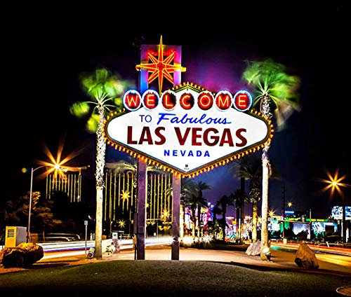 TFjXB 5D Diamant-Malerei Kit,DIY 5D Diamant Malerei,DIY 5D Diamant Painting Kristall Strass Stickerei Kreuzstich Arts Craft für Home Wand-Decor, Las Vegas American Casino