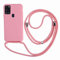 2ndSpring Handykette Schutzhülle kompatibel mit Samsung Galaxy A21S Handyhülle mit Band,Halsband Lanyard Silikonhülle,Soft Silikon Pink