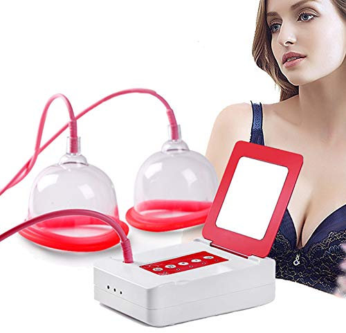 GUTYRE Dispositif D'amélioration du Sein, Dispositif De Soin du Sein À Double Tasse, Pompe À Vide D'amélioration du Sein, Ventouses, Lève-Fesses, Massage Féminin, Usage Domestique,A
