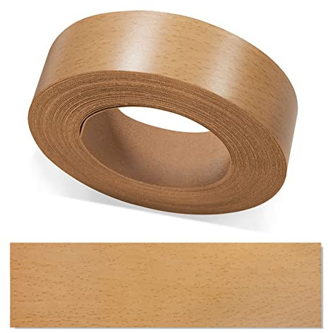 ben+camilla.com Kantenumleimer zum Aufbügeln | Buche 30 mm x 5 m Rolle (glatt matt) | Premium Qualität für professionelle Ergebnisse | Kantenschutz