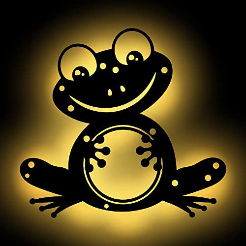 Frosch Kinder Lampe Nachtlicht Wand Deko - Batteriebetrieb - Farbauswahl