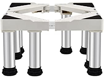 Verstellbare Stand füR Trockner 50-75cm KüHlschrank FüßE Waschmaschinen Untergestell TiefküHltruhe Untergestell Maschinen Sockel FüßEhöHen 10/15/20/25cm Antivibrationsmatte