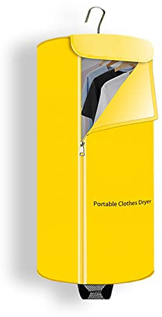 wiedao Asciugatrice, Mini Asciugatrice da Viaggio Portatile da 500 W, Asciugatrice ad Aria Calda Pieghevole ad Asciugatura Rapida, Asciugatrice Elettrica per Casa, Appartamenti, Camper, Lavanderia