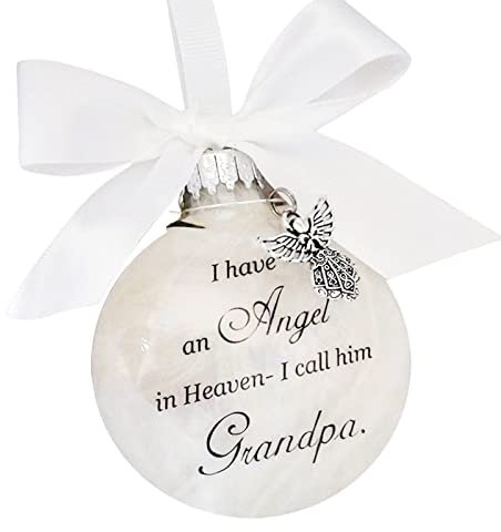 Weihnachten Gedenkkugeln Ornamente Feder Ball Ich habe einen Engel im Himmel mit kleinem Engel Weihnachtskugel Ornament Mama Papa hängende Dekoration