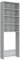vidaXL Waschmaschinenschrank Grau Sonoma 64x24x190 cm