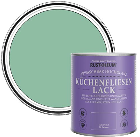 Rust-Oleum Green Water-Resistant Kitchen Tile Paint in Gloss Finish - Wanderlust 750ml