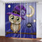 NUYSP Cartoon-Eule Vorhang Blickdicht B 110 X H 95 cm Polyester Vorhänge mit Ösen Gardinen 3D Süßer Zeichentrickfilm Verdunkelungsvorhang für Kinderzimmer Schlafzimmer