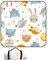 DOTBUY-SHOP Coperta da Picnic Impermeabile Portatile, Antisabbia Coperta da Campeggio Grande Pieghevole Leggero Bambini Come Tappeto da Gioco per Spiaggia Giardino (Zoo,200x200cm)