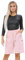 Womens Cherry Berry Shorts - Ladies Plain Capri Length Stretch Fit Pull On Elasticated Waist Summer Crop hot Pants Short Pants Plus Size UK 10-20 (Baby Pink, 14)