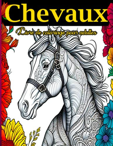 chevaux livre de coloriage pour adultes: Relaxez-vous, Détendez-vous et Retrouvez Votre Enfant Intérieur à travers l'Art de la Coloration avec ce Livre de Coloriage sur les Chevaux pour Adultes
