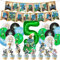 Animation Spiel Geburtstagsdeko Kindergeburtstag Deko Geburtstag Deko 31 Stück-1 Banner, 1 Kuchen Topper, 12 Cupcake Topper, 16 Latexballons, 1 Nummern Folienballon-3 jahre/4 jahre/5 jahre(5 Jahre)