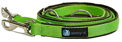 anny-x teilgepolsterte Führleine Classic Bolt Fun Oliv hellgrün 3m