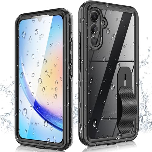 for Samsung Galaxy A34 5G Phone Case, Waterproof Case with Built-in Screen Protector, Full Body Dustproof Shockproof Rugged Heavy Duty Protection Case with Cell Phone Ring Holder for Samsung A34 5G
