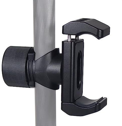 NovelGoal Power Bank Clamp Holder with Light Stand for Photo Studio Boom Reflector Arm Dia12-22mm Photography Pole Pipe Extender
