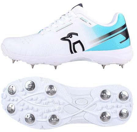 Kookaburra Unisex Kc 3.0 Spike Cricketschuh, Weiß Aqua