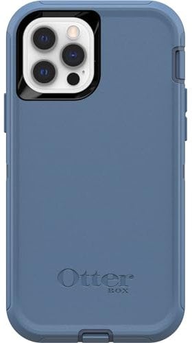 OtterBox Defender Series Screenless Edition Case for iPhone 12 & iPhone 12 Pro (Only) - Case Only - Non-Retail Packaging - Baby Blue Jeans (Blue)