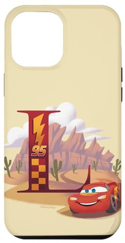 Hülle für iPhone 12 Pro Max Disney & Pixar Alphabet Monogramm Buchstabe L Lightning McQueen