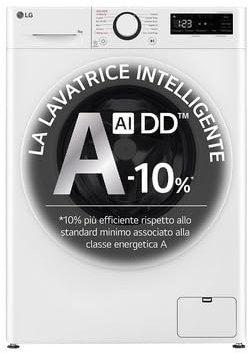LG F2R3S08NSWW Lavadora Slim 8 kg, 1200 revoluciones, Inverter, Clase energética A