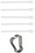Lot de 5 pointes de stylo pour Galaxy S24 Ultra - Embouts de rechange avec pince à épiler pour Samsung Galaxy S24 Ultra S23 Ultra Tab S9 Tab S8 - Pointes de stylo tactile S (blanc)