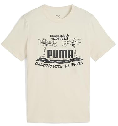 PUMA Jungen Mid90s Graphic Tee Iii B T-Shirts, Alpine Snow, 164 EU