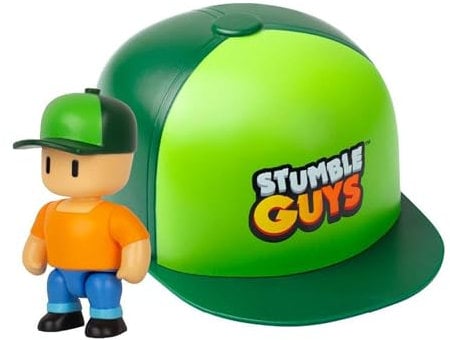 Bizak Stumble Guys Pack 64112700 Mütze mit 2 beweglichen Überraschungsfiguren, 7 cm, offiziell lizenziert vom Videospiel, Sammler, Fans und Jungen oder Mädchen